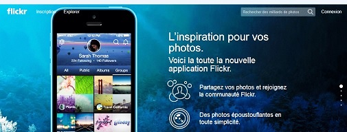 coordonnées de contact flickr