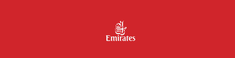 Logo de la compagnie aérienne Emirates.