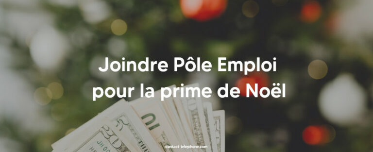 Prime de Noël versée par Pôle Emploi : Contact par téléphone et par mail