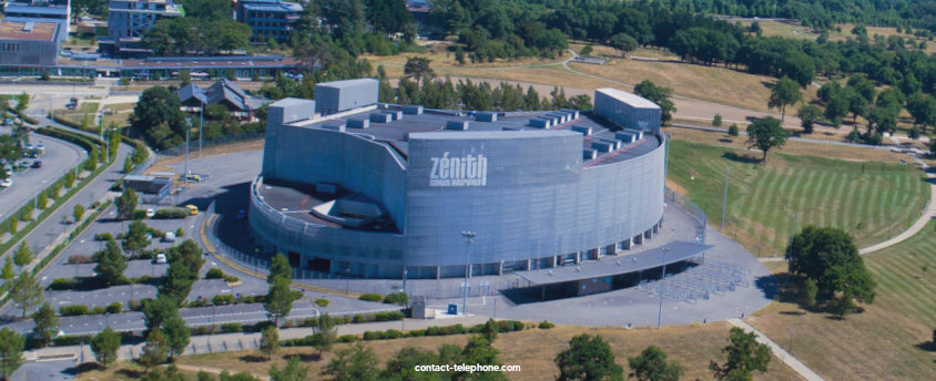 Vue aérienne du Zénith de Nantes.