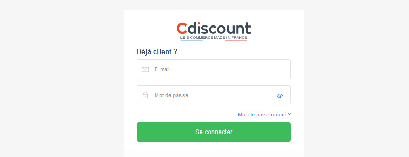 Connexion Cdiscount