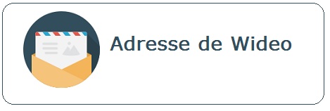 Envoyer un courrier à l'adresse postale de Wideo
