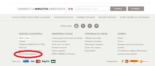 coordonnées ESPRIT