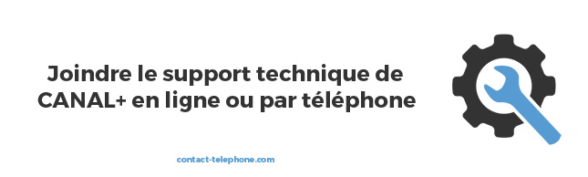 Outils pour joindre le support technique.