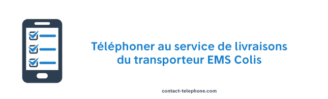 Telephone EMS Colis