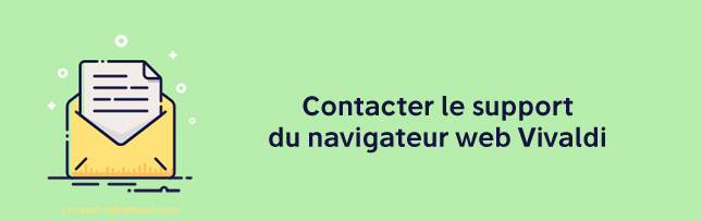 Contacter le support web Vivaldi