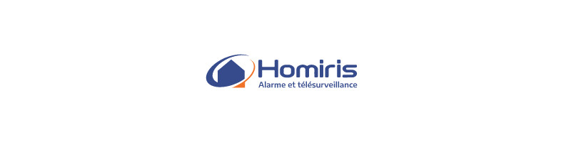 Logo de l'entreprise d'alarme et de télésurveillance Homiris.