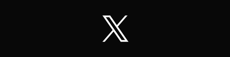Logo du réseau social X.
