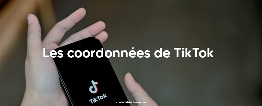 Téléphone affichant l'application TikTok, tenu dans les mains d'une femme.