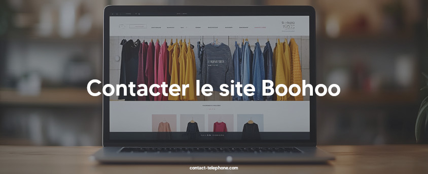 Ordinateur affichant la page web d'un site de vente de vêtements.